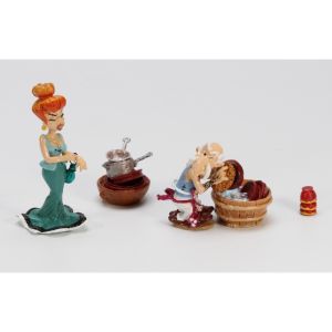 Figurine Astérix - Agecanonix et Madame Agecanonix