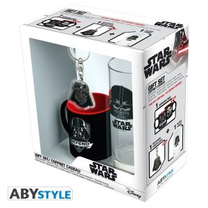 Star Wars coffret : mini mug, verre, porte-clefs