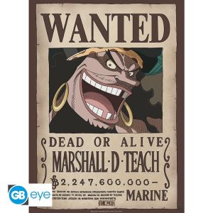 Poster Wanted Barbe-Noire - One Piece Poster Wanted Barbe-Noire - One Piece