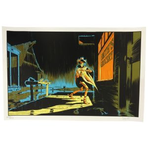 Sérigraphie Lucky Luke Matthieu Bonhomme n&s Sérigraphie Lucky Luke Matthieu Bonhomme n&s