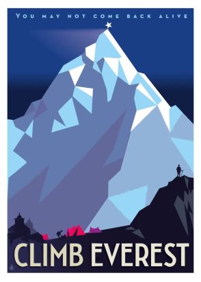 Affiche Climb Everest (30x40 cm)