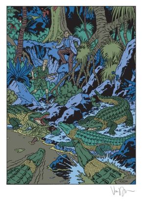 Sérigraphie Blake et Mortimer - La vallée des immortels 2 Sérigraphie Blake et Mortimer - La vallée des immortels 2