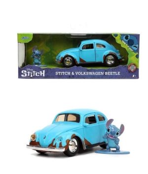 Stitch Figurine & 1959 VW Volkswagen Beetle