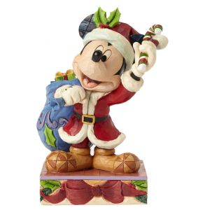 Figurine Mickey Mouse bringin holiday cheer