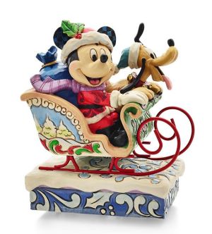 Figurine Mickey et Pluto - Tradition boite à musique