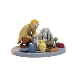 Scène Tintin au marché aux puces