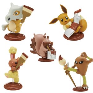 Figurine Pokémon aléatoire palette color brun