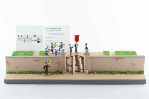 Figurine Tintin ; Fanfare du Château de Moulinsart + 11 personnages