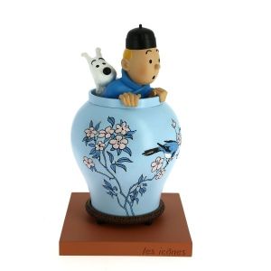 Tintin Potiche Lotus bleu