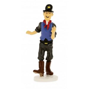 Figurine Tintin - Sheriff ivrogne Carte de voeux 1972