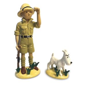 Figurine Tintin et Milou Congo