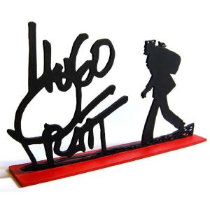 Figurine Silhouette signature Hugo Pratt avec Corto