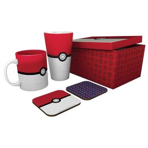 Pokémon - Pack verre XXL + 2 sous verre + mug