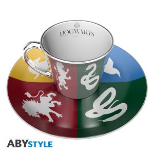 Tasse à café miroir et soucoupe - Maisons Harry Potter Tasse à café miroir et soucoupe - Maisons Harry Potter