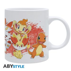 Mug Pokémon starters Feu Blanc