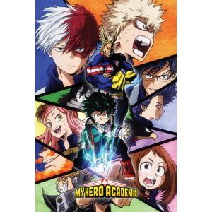 Poster My Hero Academia - Mosaïque de personnages (61x91cm)