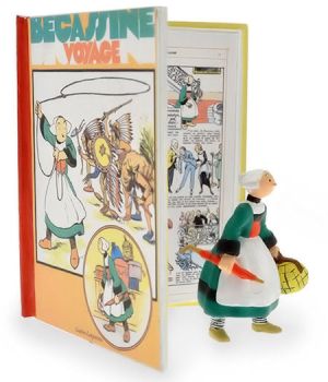 Figurine Bécassine en voyage