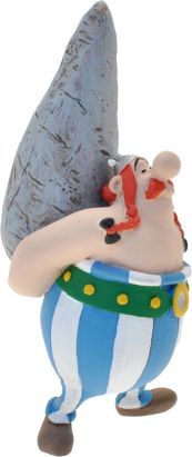Figurine Obélix et son menhir