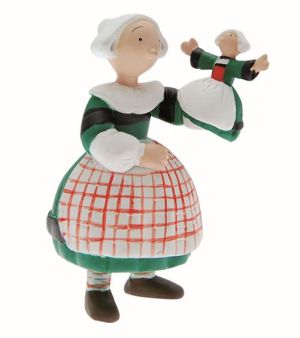 Figurine Bécassine enfant et la marionnette poupée