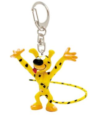Porte-clés mini Marsupilami heureux