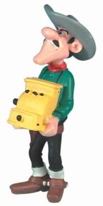 Figurine Jack Dalton avec la caisse enregistreuse