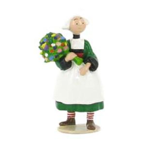 Figurine Bécassine bouquet de fleurs