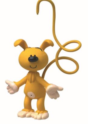 Figurine Bibu bébé marsupilami jaune