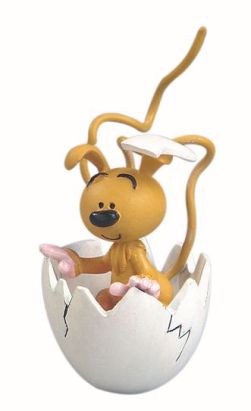 Figurine Bibu bébé Marsu sortant de son œuf