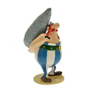 Figurine Obélix et son menhir