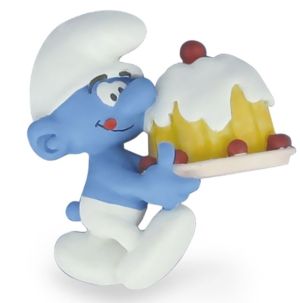 Magnet Schtroumpf et son gâteau Magnet Schtroumpf et son gâteau
