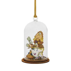 La Belle et la Bête - Suspension cloche Mme Samovar et Chip