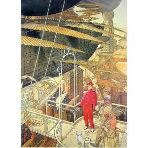 Affiche Le Voyage du siècle ; Schuiten ; 68x98
