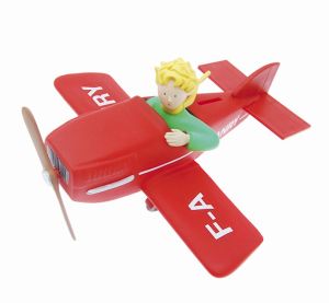 Tirelire Le Petit Prince en avion