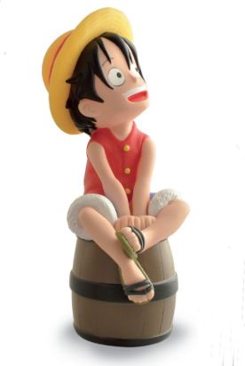 Tirelire One Piece Luffy sur son tonneau