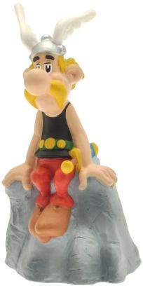 Tirelire Astérix sur un rocher