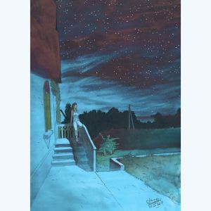 Affiche Nighfall ; Davodeau ; 49,5x68,5