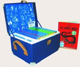 Valise Tintin - 24 mini albums
