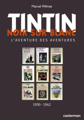 tintin noir sur blanc