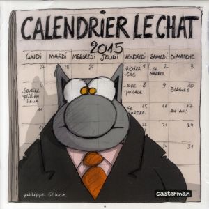 le chat ; calendrier (édition 2015)