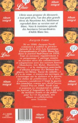 Adèle Blanc-Sec - poche tome 3 - le savant fou Adèle Blanc-Sec - poche tome 3 - le savant fou