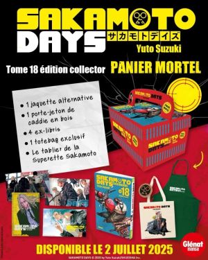Sakamoto days tome 18 (collector éd. panier mortel)