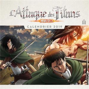 Calendrier 2019 L'attaque des titans