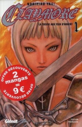 claymore - pack tome 1 + tome 2 - 2 manga pour 9€