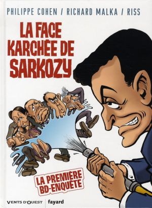 la face karchée de sarkozy