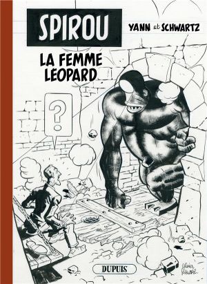 Tirage de tête spirou vu par...La femme léopard (n&b)