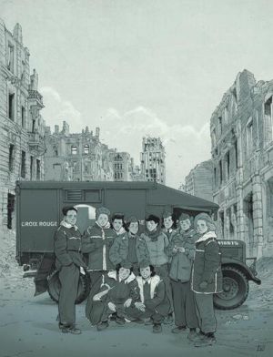 L'escadron bleu, 1945 (édition spéciale n&b) + ex-libris signé offert L'escadron bleu, 1945 (édition spéciale n&b) + ex-libris signé offert