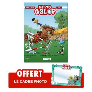 triple galop tome 1 - cadre photo offert !