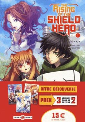 The rising of the shield hero - pack tomes 1 à 3