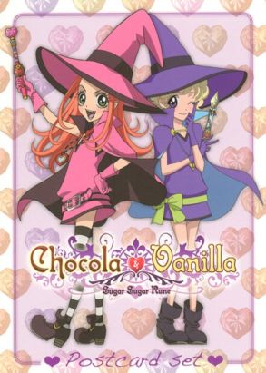 set de cartes postales ;  chocola et vanilla