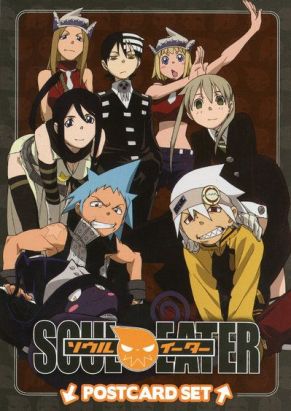 set de cartes postales ;  soul eater